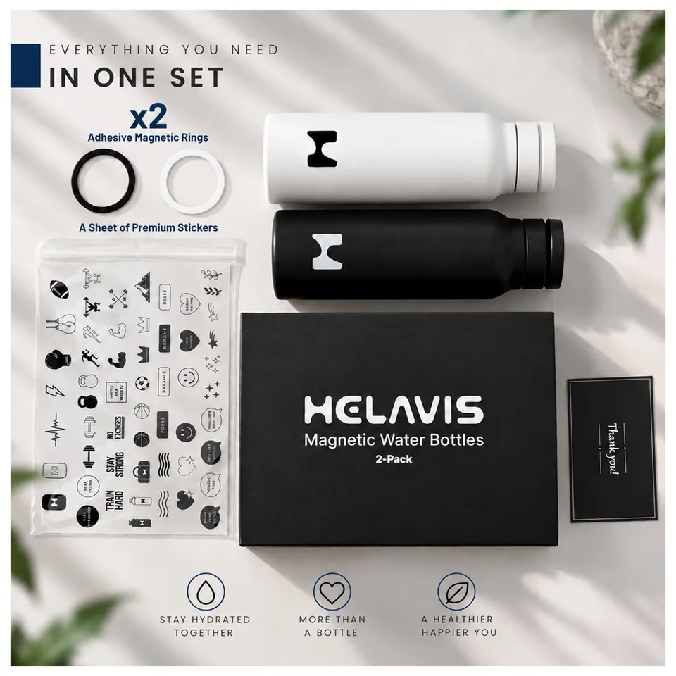 Flat lay of everything in the set